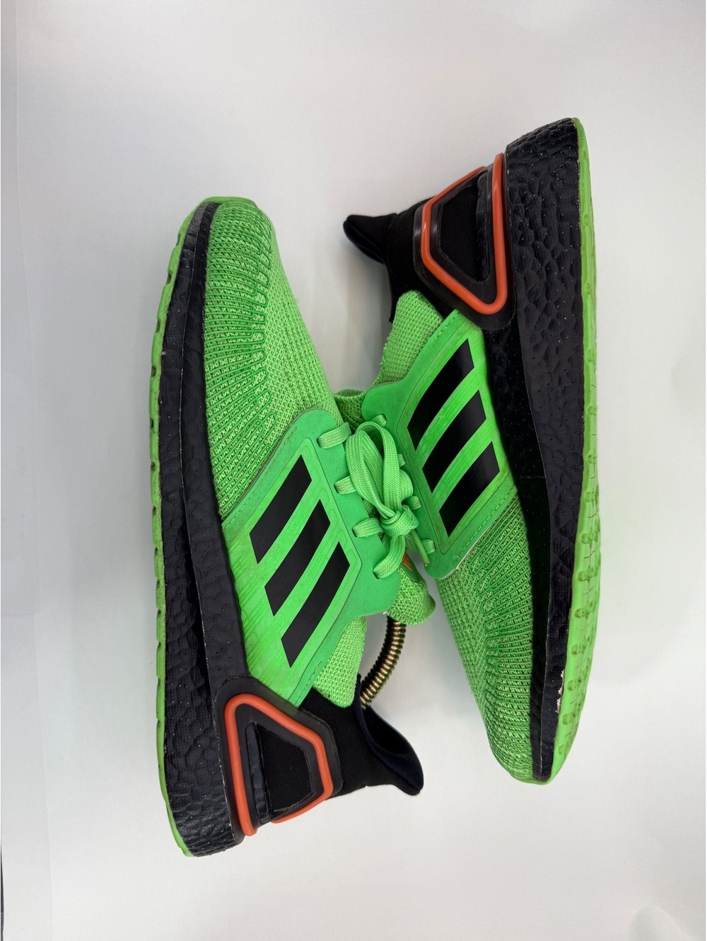adidas UltraBoost 20 Big Kids Shock Lime Green Black SN EG4859 (sh3/0062)